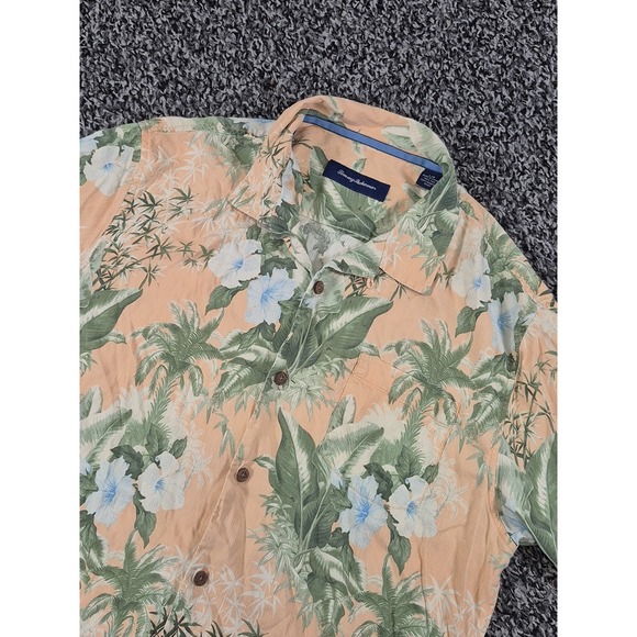 Tommy Bahama Other - Tommy Bahama Hawaiian Short Sleeve Button 100% Silk Men's Large Floral